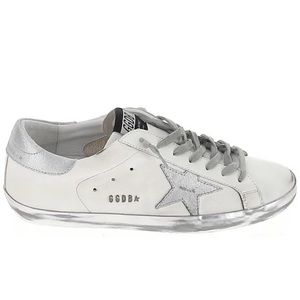 Golden Goose Superstar Leather white and silver